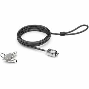 Compulocks T-bar Security Keyed Cable Lock Black - Secure your device with 6ft Galvanized Steel Cable compatible with Stan