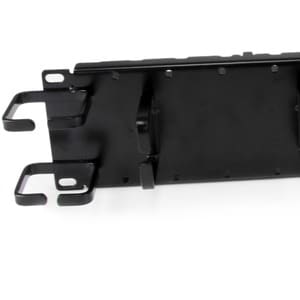StarTech.com 2U Double-Sided Horizontal / Vertical Cable Management Panel with Finger Duct & D-Ring Hooks - Rack Cable Org
