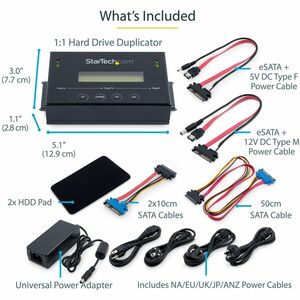 StarTech.com Duplicateur autonome pour disque dur SATA 2,5"/3,5" avec sauvegarde photothèque multi HDD / SSD