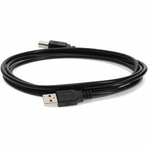AddOn 10ft USB 2.0 (A) Male to USB 2.0 (B) Male Black Cable - 100% compatible and guaranteed to work