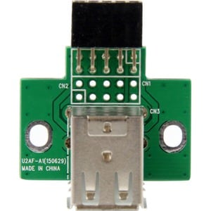 StarTech.com 2 Port USB Motherboard Header Adapter - USB A to USB 10 Pin Header F/F - Connect two internal USB devices dir