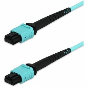 AddOn 10m MPO/UPC to MPO/UPC Aqua OM4 OFNR (Riser-Rated) 12-Strand Fiber Patch Cable - 32.81 ft Fiber Optic Network Cable 