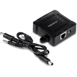 Séparateur PoE TRENDnet TPE-104GS - Conforme aux normes TAA - 48 V DC Entrée - 12 V DC Sortie - 1 x 10/100/1000Base-T Port