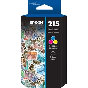 Epson DURABrite Ultra T215 Original Standard Yield Inkjet Ink Cartridge - Combo Pack - Black, Color - 1 Each - Inkjet - St