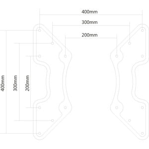 Neomounts Neomounts Pro FPMA-VESA440 Mounting Adapter for Flat Panel Display - Black - 55.9 cm to 132.1 cm (52") Screen Su