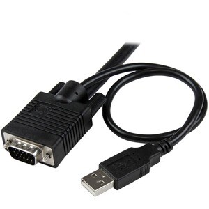 StarTech.com 2 Port USB VGA Cable KVM Switch - USB Powered with Remote Switch - KVM with VGA - Dual Port VGA KVM Switch - 