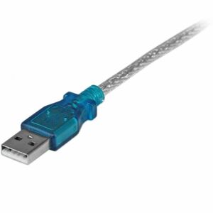 StarTech.com Cable Adaptador USB a Serie RS232 de 1 Puerto Serial DB9 - Macho a Macho - Negro
