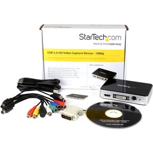 StarTech.com USB 3.0 Video Capture Device - HDMI / DVI / VGA / Component HD Video Recorder - 1080p 60fps - Capture High-De