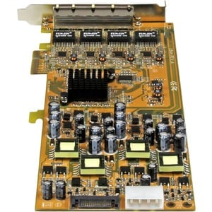 StarTech.com 4 Port Gigabit Power over Ethernet PCIe Network Card - PSE / PoE PCI Express NIC - Add 4 Gigabit Power over E