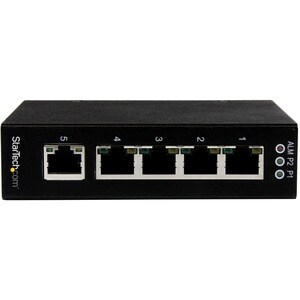 StarTech.com 5 Port Unmanaged Industrial Gigabit Ethernet Switch - DIN Rail / Wall-Mountable - Network up to 5 Ethernet de
