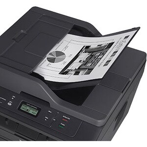 Impresora Láser Multifunción Brother DCP-L2540DW Inalámbrico - Monocromo - Copiadora/Impresora/Escáner - 30 ppm de impresi