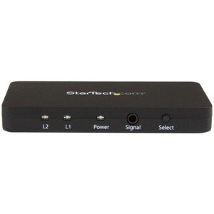 StarTech.com 2-Port HDMI Automatic Video Switch w/ Aluminum Housing and MHL Support - 4K 30Hz - Switch between two HDMI so