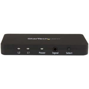 StarTech.com 2-Port HDMI Automatic Video Switch w/ Aluminum Housing and MHL Support - 4K 30Hz - 3840 × 2160 - 4K - 1080p -