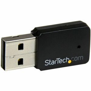 StarTech.com IEEE 802.11ac Wi-Fi Adapter for Desktop Computer, Notebook - USB 2.0 - 433 Mbit/s - 2.48 GHz ISM - 5.83 GHz U