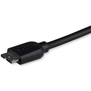 StarTech.com 3m (10ft) Slim SuperSpeed USB 3.0 (5Gbps) A to Micro B Cable - M/M - Cable for Desktop Computer, Notebook, Po