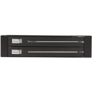 StarTech.com Drive Enclosure for 3.5" SATA/600 - Serial ATA/600 Host Interface Internal - Black - 2 x HDD Supported - 2 x 
