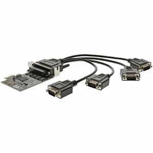StarTech.com 4 Port RS232 PCI Express Serial Card with Breakout Cable - Replaced by PEX4S953LP - Add 4 RS232 serial ports 