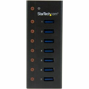 StarTech.com Hub USB 3.0 à 7 ports - Concentrateur USB à montage mural / sur bureau avec boîtier métallique - 7 Total de p
