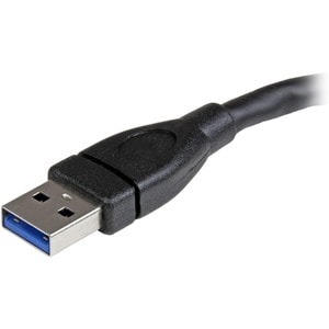StarTech.com 15 cm Black USB 3.0 Extension Adapter Cable A to A - M/F - USB 3.0 Port Saver Cable - USB 3.0 Male to Female 