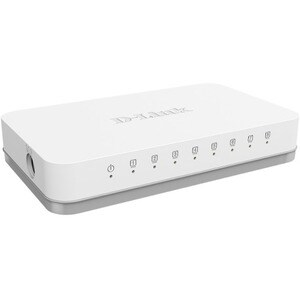 D-Link GO-SW-8GE 8 Anschlüsse Ethernet-Switch - Gigabit-Ethernet - 10/100/1000Base-T - 2 Unterstützte Netzwerkschicht - Ve