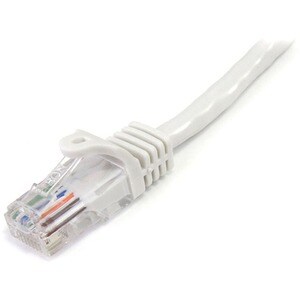 StarTech.com 2 m White Cat5e Snagless RJ45 UTP Patch Cable - 2m Patch Cord - Ethernet Patch Cable - RJ45 Male to Male Cat 