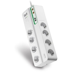 APC by Schneider Electric SurgeArrest Surge Suppressor/Protector - 8 x Schuko CEE 7 - 2.30 kVA - 2690 J - 230 V AC - Input