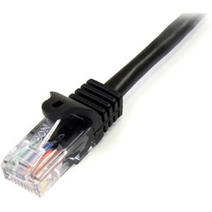 StarTech.com 1 m Black Cat5e Snagless RJ45 UTP Patch Cable - 1m Patch Cord - First End: 1 x RJ-45 Network - Male - Second 