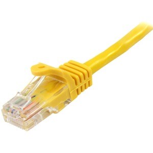 StarTech.com 1 m Yellow Cat5e Snagless RJ45 UTP Patch Cable - 1m Patch Cord - Ethernet Patch Cable - RJ45 Male to Male Cat
