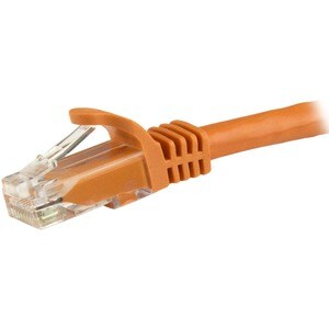 StarTech.com Cavo di rete CAT 6 - 100% Rame - Cavo Patch Ethernet RJ45 UTP arancione da 1m antigroviglio - Cable for Dispo