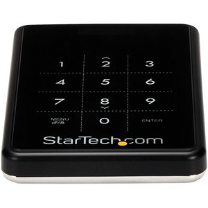 StarTech.com Verschlüsseltes SATA III Gheäuse für 2,5" Festplatten - USB 3.0 - 1 x HDD unterstützt - 1 x SSD unterstützt -