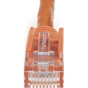 StarTech.com 1m CAT6 Ethernet Cable - Orange Snagless Gigabit - 100W PoE UTP 650MHz Category 6 Patch Cord UL Certified Wir