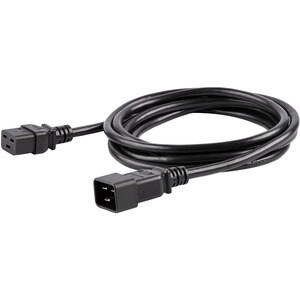 StarTech.com Cable de 3m de Extensión de Alimentación, Cable de Extensión IEC 320 C19 a IEC 320 C20 Negro, 15A 250V, 14AWG