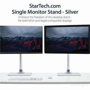 StarTech.com Single Monitor Stand, For up to 34" (30.9lb/14kg) VESA Mount Monitors, Works with iMac / Apple Cinema Display