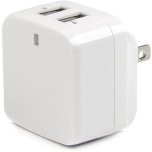 StarTech.com Travel USB Wall Charger â€" 2 Port â€" White â€" Universal Travel Adapter â€" International Power Adapter â€"