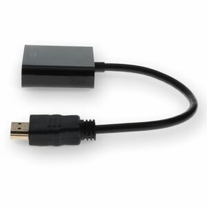 AddOn Lenovo® 0B47069 Compatible HDMI 1.3 Male to VGA Female Black Active Adapter For Resolution Up to 1920x1200 (WUXGA) -