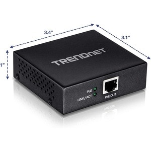 Répéteur de Réseau TRENDnet TPE-E100 - Nouveau - Réseau (RJ-45) - 10/100/1000Base-T - Fixation au mur