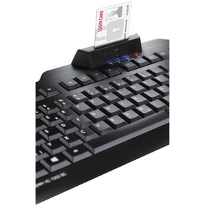 CHERRY KC 1000 SC Keyboard - Cable Connectivity - USB Interface - Spanish - Black - LPK Keyswitch - 105 Key(s) - Windows, 