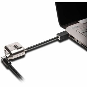 Kensington MiniSaver Cable Lock - 1.83 m Cable - Keyed Lock - Black - Carbon Steel