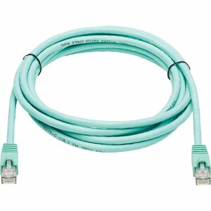 Eaton Tripp Lite Series Cat6a 10G Snagless UTP Ethernet Cable (RJ45 M/M), Aqua, 10 ft. (3.05 m) - 10 ft Category 6a Networ