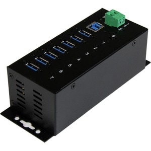StarTech.com 7 Port Industrial USB 3.0 Hub with ESD - 5Gbps - Add seven USB 3.0 ports with this DIN rail or surface-mounta