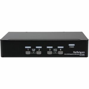 StarTech.com Conmutador Switch KVM 4 puertos Vídeo DisplayPort® DP Hub Concentrador USB 2.0 Audio - 2560x1600 - 4 Computad