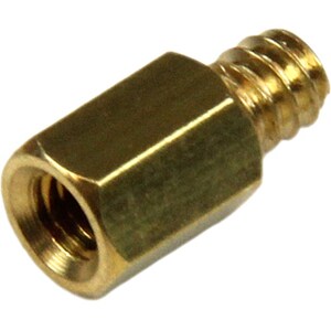 StarTech.com PC Mounting #6-32 to M3 Metal Jack Screw 50 Pack - Jackscrew Standoff - 6 - 4 mm - Hex - Metal - 50 / Pack