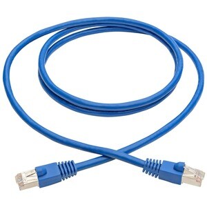 Eaton Tripp Lite Series Cat6a 10G Snagless Shielded STP Ethernet Cable (RJ45 M/M), PoE, Blue, 5 ft. (1.52 m) - 5 ft Catego