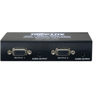 Tripp Lite by Eaton Dual VGA with Audio over Cat5 Extender, Receiver, Up to 300-ft. - 2 Output Device - 300 ft (91440 mm) 