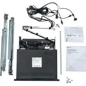 Vertiv Avocent Local Rack Access | 1U | Console KVM 8 ports | Rackable | Clavier français LCD 18,5" | USB KB | 2 USB PASS-