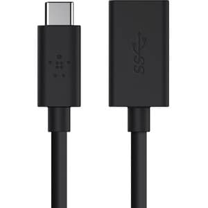 Belkin 3.0 USB-C to USB-A Adapter - 5" USB Data Transfer Cable for MacBook, Flash Drive, Keyboard/Mouse, Notebook, Chromeb