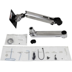 Ergotron Mounting Arm for Flat Panel Display, Notebook - Silver - Height Adjustable - 2 Display(s) Supported - 32" Screen 