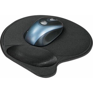 Kensington Wrist Pillow Mouse Wrist Rest - Black - Black - Foam - Retail - 1