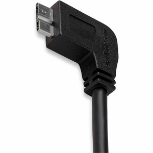 StarTech.com 2m 6 ft Slim Micro USB 3.0 (5Gbps) Cable - M/M - USB 3.0 A to Left-Angle Micro USB - USB 3.2 Gen 1 - Position