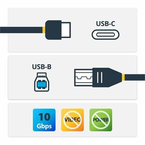 StarTech.com USB-C to USB-B Printer Cable - M/M - 1 m (3 ft.) - USB 3.1 (10Gbps). Cable length: 1 m. Connector 1: USB C, C